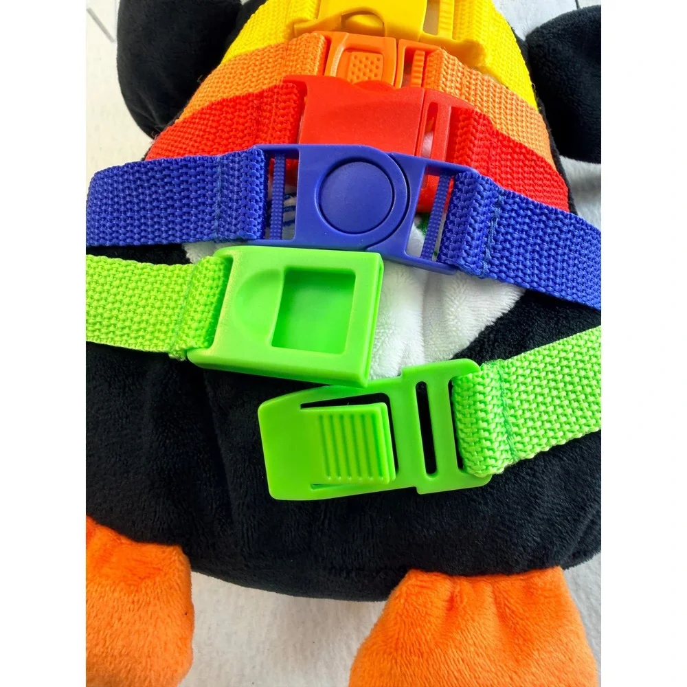 Buckle Toy Pippi Penguin Sensory Plush Learning Toy Numbers Zipper Fine Motor